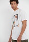 FUNKY BUDDHA-Ανδρικό t-shirt FUNKY BUDDHA λευκό