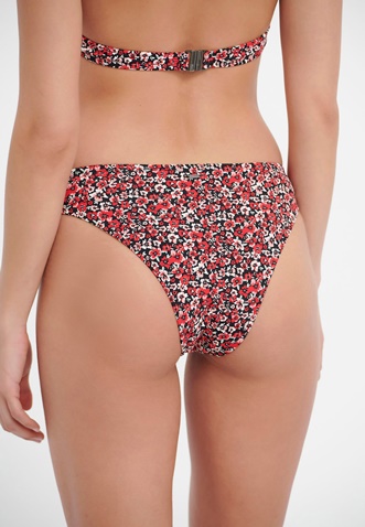 FUNKY BUDDHA-Γυναικείο μαγιό μπικίνι slip FUNKY BUDDHA μαύρο κόκκινο floral