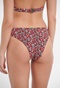 FUNKY BUDDHA-Γυναικείο μαγιό μπικίνι slip FUNKY BUDDHA μαύρο κόκκινο floral