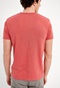 FUNKY BUDDHA-Ανδρικό essential t-shirt FUNKY BUDDHA dusty rose με λαιμό henley