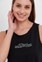 FUNKY BUDDHA-Γυναικείο αμάνικο t-shirt FUNKY BUDDHA μαύρο