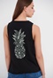 FUNKY BUDDHA-Γυναικείο αμάνικο t-shirt FUNKY BUDDHA μαύρο