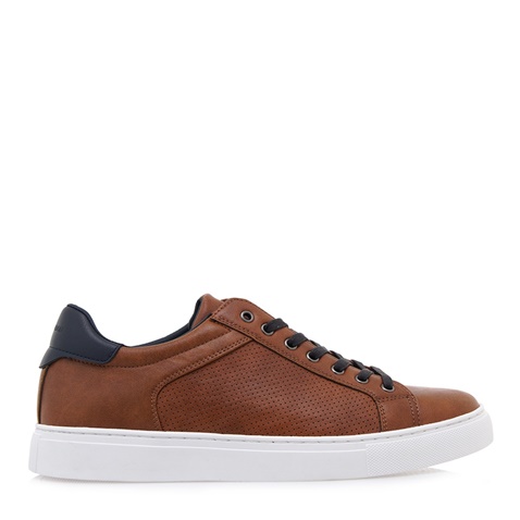 JK LONDON-Ανδρικά δετά casual παπούτσια JK LONDON Q592A4221 καφέ μπλε