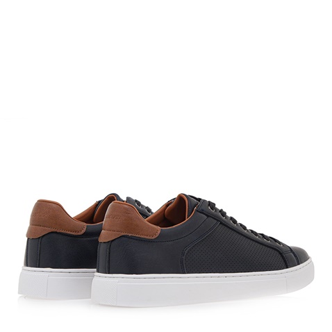 JK LONDON-Ανδρικά δετά casual παπούτσια JK LONDON Q592A4221 μπλε καφέ
