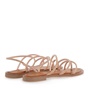 SEVEN-Γυναικεία πέδιλα flats SEVEN Q435B0011 ροζ χρυσά στρας