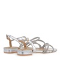 JK LONDON-Γυναικεία flat πέδιλα JK LONDON Q498A3501 ασημί