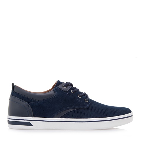 CALGARY-Ανδρικά δερμάτινα sneakers CALGARY Q592A0371 μπλε 