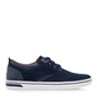 CALGARY-Ανδρικά δερμάτινα sneakers CALGARY Q592A0371 μπλε 