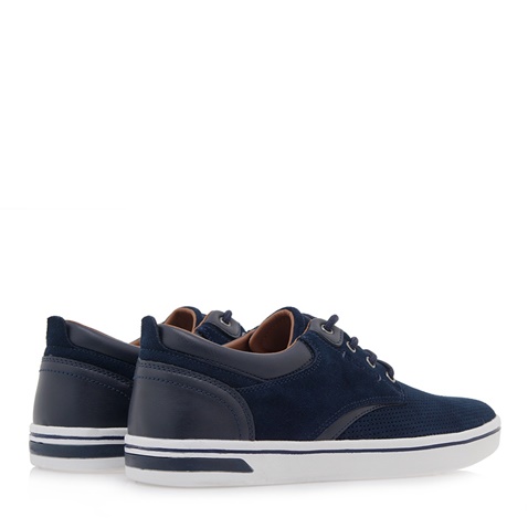 CALGARY-Ανδρικά δερμάτινα sneakers CALGARY Q592A0371 μπλε 