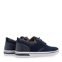 CALGARY-Ανδρικά δερμάτινα sneakers CALGARY Q592A0371 μπλε 