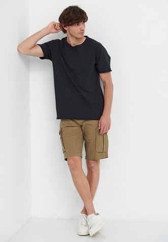 FUNKY BUDDHA-Ανδρικό t-shirt FUNKY BUDDHA μαύρο
