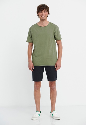 FUNKY BUDDHA-Ανδρικό t-shirt FUNKY BUDDHA χακί