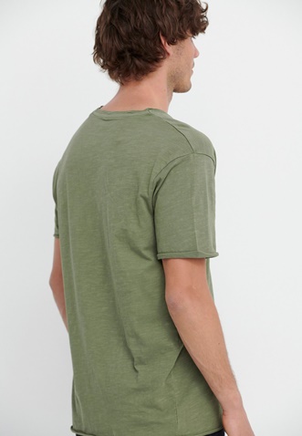 FUNKY BUDDHA-Ανδρικό t-shirt FUNKY BUDDHA χακί