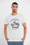 FUNKY BUDDHA-Ανδρικό t-shirt FUNKY BUDDHA λευκό