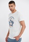 FUNKY BUDDHA-Ανδρικό t-shirt FUNKY BUDDHA λευκό