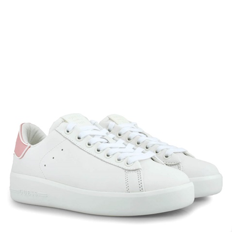 GUESS-Γυναικεία παπούτσια sneakers GUESS Q10630082 λευκά ροζ