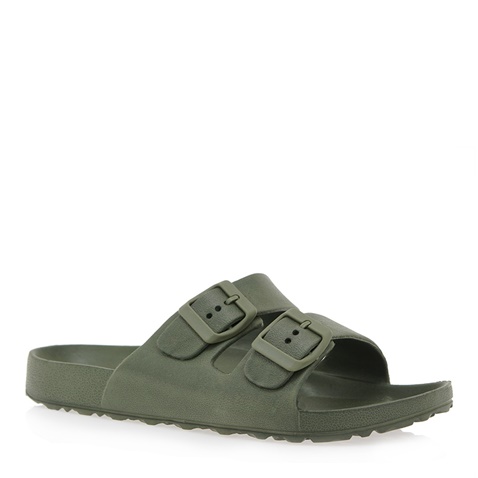 CALIFORNIA DREAM-Γυναικεία παπούτσια sliders CALIFORNIA DREAM Q411U0031 χακί