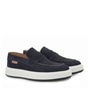FAMPER-Ανδρικά παπούτσια loafers FAMPER Q555V2902 μπλε nubuck