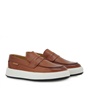 FAMPER-Ανδρικά παπούτσια loafers FAMPER Q555V2902 καφέ ταμπά