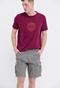 FUNKY BUDDHA-Ανδρική cargo βερμούδα FUNKY BUDDHA Relaxed fit γκρι