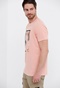 FUNKY BUDDHA-Ανδρικό t-shirt FUNKY BUDDHA ροζ