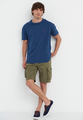 FUNKY BUDDHA-Ανδρικό t-shirt FUNKY BUDDHA μπλε