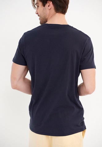 FUNKY BUDDHA-Ανδρικό t-shirt FUNKY BUDDHA graphic μπλε
