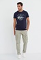 FUNKY BUDDHA-Ανδρικό t-shirt FUNKY BUDDHA Garage 55 μπλε ναυτικό