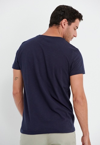 FUNKY BUDDHA-Ανδρικό t-shirt FUNKY BUDDHA Garage 55 μπλε ναυτικό