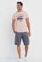 FUNKY BUDDHA-Ανδρικό t-shirt FUNKY BUDDHA Garage 55 ροζ