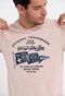 FUNKY BUDDHA-Ανδρικό t-shirt FUNKY BUDDHA Garage 55 ροζ