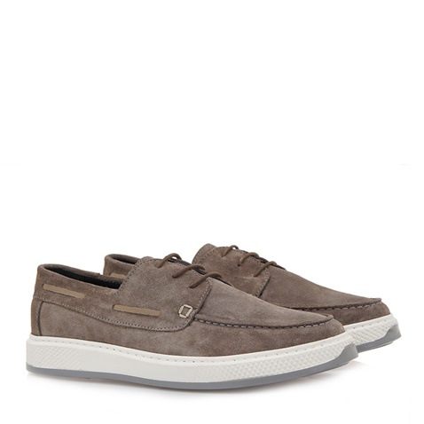 JK LONDON-Ανδρικά boat shoes JK LONDON Q528B0382 γκρι