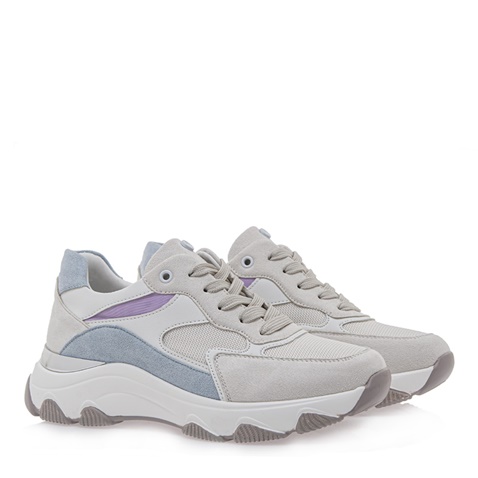 SEVEN-Γυναικεία sneakers SEVEN Q119R6323 γαλάζια γκρι