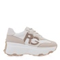 RENATO GARINI-Γυναικεία sneakers RENATO GARINI Q119R3513 μπεζ λευκά