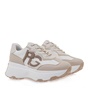 RENATO GARINI-Γυναικεία sneakers RENATO GARINI Q119R3513 μπεζ λευκά