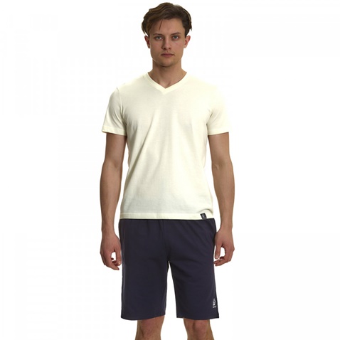 ADMIRAL-Ανδρικό t-shirt ADMIRAL εκρού