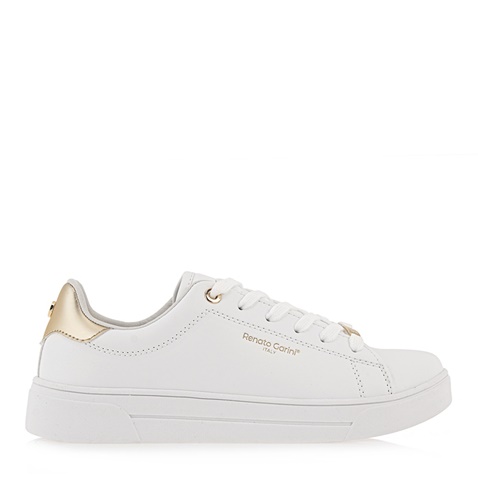 RENATO GARINI-Γυναικεία sneakers RENATO GARINI Q157Q2831 λευκά χρυσά