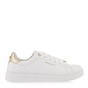 RENATO GARINI-Γυναικεία sneakers RENATO GARINI Q157Q2831 λευκά χρυσά