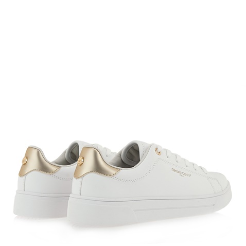 RENATO GARINI-Γυναικεία sneakers RENATO GARINI Q157Q2831 λευκά χρυσά