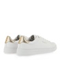 RENATO GARINI-Γυναικεία sneakers RENATO GARINI Q157Q2831 λευκά χρυσά