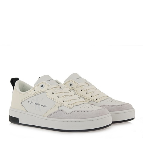 CALVIN KLEIN JEANS-Γυναικεία sneakers CALVIN KLEIN JEANS Q10168762 λευκά εκρού