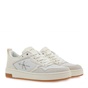 CALVIN KLEIN JEANS-Γυναικεία δερμάτινα sneakers CALVIN KLEIN JEANS Q10168762 λευκά