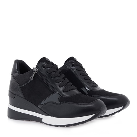 JK LONDON-Γυναικεία sneakers wedges JK LONDON R104B2963 μαύρα