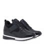 JK LONDON-Γυναικεία sneakers wedges JK LONDON R104B3423 μαύρα snakeskin