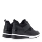JK LONDON-Γυναικεία sneakers wedges JK LONDON R104B3423 μαύρα snakeskin