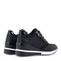 JK LONDON-Γυναικεία sneakers wedges JK LONDON R104B1433 μαύρα με στρας