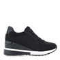 JK LONDON-Γυναικεία sneakers wedges JK LONDON R104B2524 μαύρα με στρας