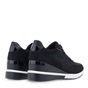 JK LONDON-Γυναικεία sneakers wedges JK LONDON R104B2524 μαύρα με στρας