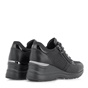 JK LONDON-Γυναικεία sneakers wedges JK LONDON R104B7334 μαύρα με glitter