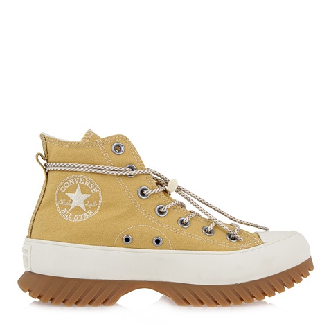CONVERSE ALL STAR-Γυναικεία sneakers μποτάκια CONVERSE ALL STAR Q336X5003 μπεζ